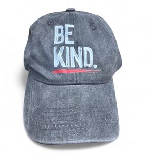 ‘Be Kind.’ Baseball Hat  - Stonewashed Grey